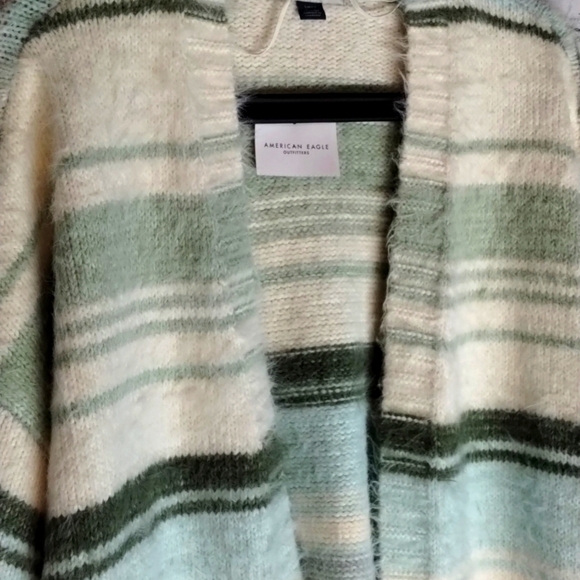 ✨American Eagle Open Knit Cardigan Sweater Woman's Small - Picture 2 of 10